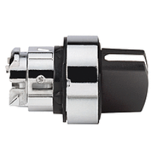 ZB4BD3 - black selector switch head Ø22 3-position stay put, Schneider Electric