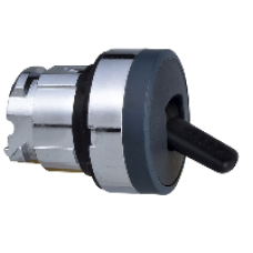 ZB4BD48 - black selector switch head Ø22 2-position spring return, Schneider Electric