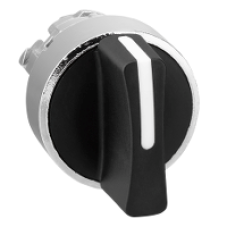 ZB4BD5 - black selector switch head Ø22 3-position spring return, Schneider Electric