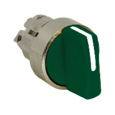 ZB4BD503 - green selector switch head Ø22 3-position spring return, Schneider Electric
