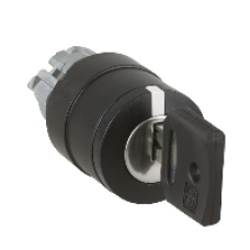 ZB4BG027 - selector switch head Ø22 specific key, Schneider Electric