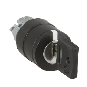 ZB4BG027 - selector switch head Ø22 specific key, Schneider Electric