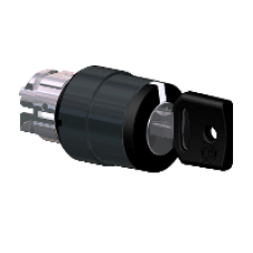 ZB4BG07 - selector switch head Ø22 3-position spring return Ronis 455, Schneider Electric