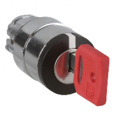 ZB4BG9F034 - selector switch head Ø22 fiat key, Schneider Electric