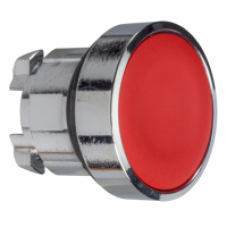 ZB4BH04 - red flush pushbutton head Ø22 push-push unmarked, Schneider Electric