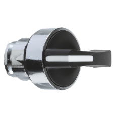 ZB4BJ3 - black selector switch head Ø22 3-position stay put, Schneider Electric