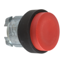 ZB4BL47 - red projecting pushbutton head Ø22 spring return unmarked, Schneider Electric