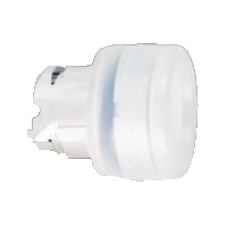 ZB4BP1 - white projecting pushbutton head Ø22 spring return unmarked, Schneider Electric