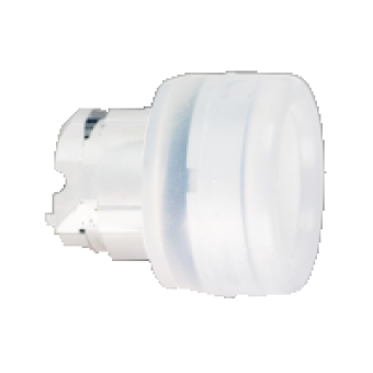 ZB4BP1 - white projecting pushbutton head Ø22 spring return unmarked, Schneider Electric