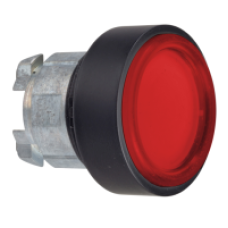 ZB4BP4837 - red flush pushbutton head Ø22 spring return unmarked, Schneider Electric