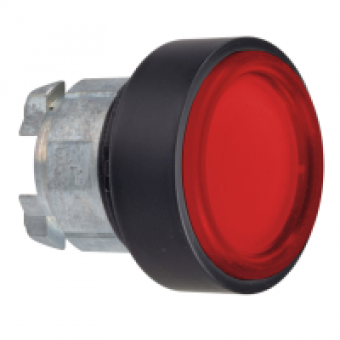 ZB4BP4837 - red flush pushbutton head Ø22 spring return unmarked, Schneider Electric