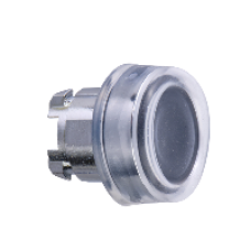 ZB4BPA2 - black flush pushbutton head Ø22 spring return unmarked, Schneider Electric