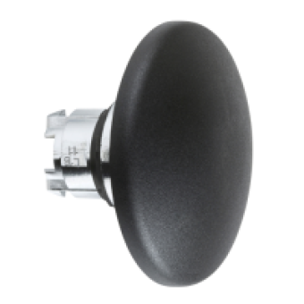 ZB4BR216 - black Ø60 mushroom pushbutton head Ø22 spring return, Schneider Electric
