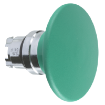 ZB4BR3 - green Ø60 mushroom pushbutton head Ø22 spring return, Schneider Electric