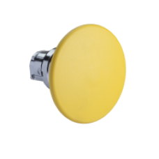 ZB4BR5 - yellow Ø60 mushroom pushbutton head Ø22 spring return, Schneider Electric