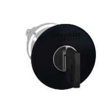 ZB4BS12K - black Ø40 mushroom pushbutton head Ø22 latching key release, Schneider Electric