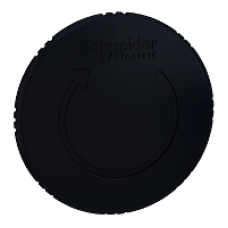 ZB4BS62 - black Ø60 mushroom pushbutton head Ø22 latching turn release, Schneider Electric