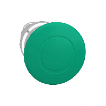 ZB4BT3 - green Ø40 mushroom pushbutton head Ø22 latching push-pull, Schneider Electric