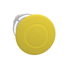 ZB4BT5 - yellow Ø40 mushroom pushbutton head Ø22 latching push-pull, Schneider Electric