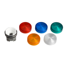 ZB4BV003 - pilot light head Ø22 with 5-colour plain lens for integral LED, Schneider Electric