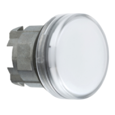 ZB4BV01 - white pilot light head Ø22 with plain lens for BA9s bulb, Schneider Electric