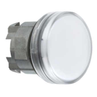 ZB4BV01 - white pilot light head Ø22 with plain lens for BA9s bulb, Schneider Electric