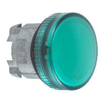 ZB4BV033 - green pilot light head Ø22 with plain lens for integral LED, Schneider Electric