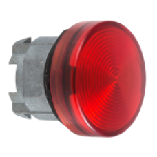 ZB4BV043E - red pilot light head Ø22 plain lens for integral LED, Schneider Electric