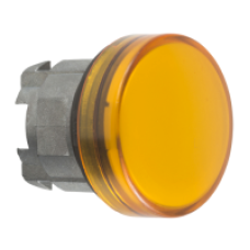ZB4BV05 - orange pilot light head Ø22 with plain lens for BA9s bulb, Schneider Electric