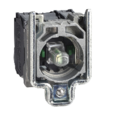 ZB4BW0M13 - white light block with body/fixing collar with integral LED 230...240V 2NO, Schneider Electric