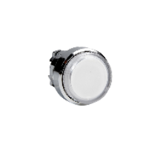 ZB4BW17 - clear projecting illuminated pushbutton head Ø22 spring return for BA9s bulb, Schneider Electric