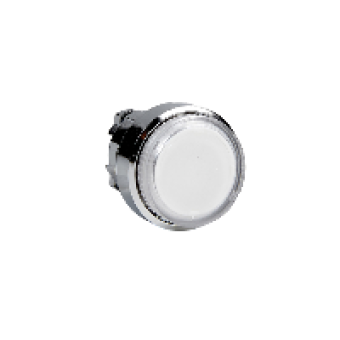 ZB4BW17 - clear projecting illuminated pushbutton head Ø22 spring return for BA9s bulb, Schneider Electric