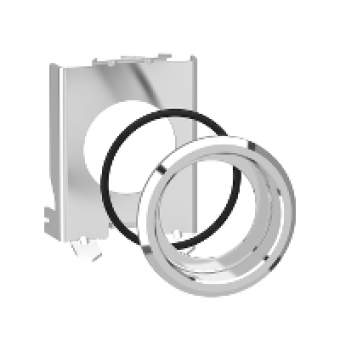 ZB4BZ021 - Metal flush mounting kit for Ø22 pushbutton and pilot light, Schneider Electric