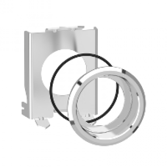 ZB4BZ022 - Metal flush mounting kit for Ø22 selector switch and ill.pushbutton, Schneider Electric