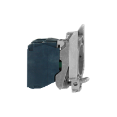 ZB4BZ101 - single contact block with body/fixing collar 1NO screw clamp terminal, Schneider Electric