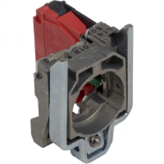 ZB4BZ1016 - single contact block with body/fixing collar 1NO spring clamp terminal, Schneider Electric