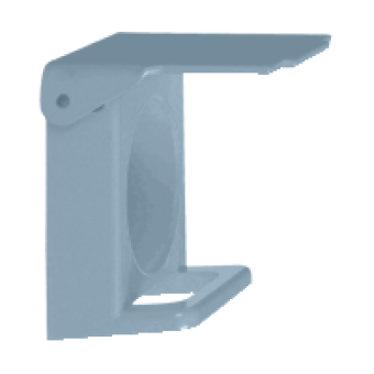 ZB4BZ66 - blue padlockable flap for Ø22 flush pushbutton, Schneider Electric