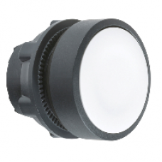 ZB5AA1 - white flush pushbutton head Ø22 spring return unmarked, Schneider Electric