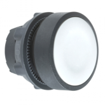 ZB5AA8 - grey flush pushbutton head Ø22 spring return unmarked, Schneider Electric