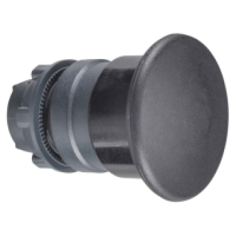 ZB5AC2 - black Ø40 mushroom pushbutton head Ø22 spring return, Schneider Electric