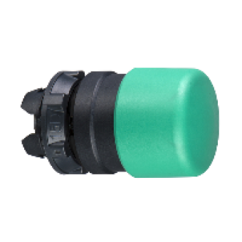 ZB5AC34 - green Ø30 mushroom pushbutton head Ø22 spring return, Schneider Electric