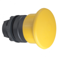 ZB5AC5 - yellow Ø40 mushroom pushbutton head Ø22 spring return, Schneider Electric