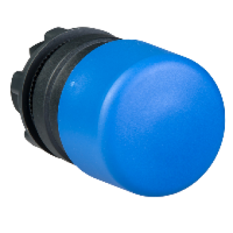 ZB5AC64 - blue Ø30 mushroom pushbutton head Ø22 spring return, Schneider Electric