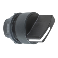 ZB5AD4 - black selector switch head Ø22 2-position spring return, Schneider Electric