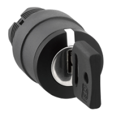 ZB5AG7 - selector switch head Ø22 3-position spring return Ronis 455, Schneider Electric