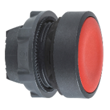 ZB5AH04 - red flush pushbutton head Ø22 push-push unmarked, Schneider Electric