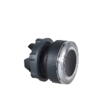 ZB5AH06 - blue flush pushbutton head Ø22 push-push unmarked, Schneider Electric