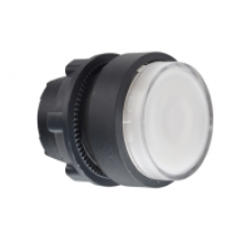 ZB5AH13 - white projecting illuminated pushbutton head Ø22 push-push for integral LED, Schneider Electric