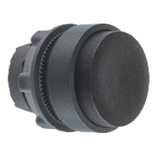 ZB5AH2 - black projecting pushbutton head Ø22 push-push unmarked, Schneider Electric