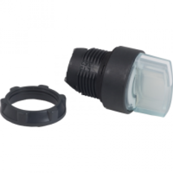 ZB5AK1213 - white illuminated selector switch head Ø22 2-position stay put, Schneider Electric